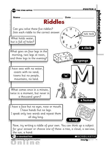 Pdf Write Your Own Riddle Getting Started Readwritethink Writing Riddles - Writing Riddles