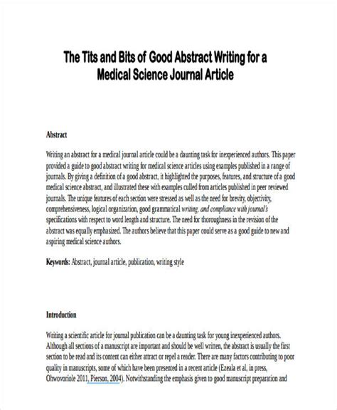 Pdf Writing An Abstract Examples Sefmd Science Fair Abstract Sheet - Science Fair Abstract Sheet