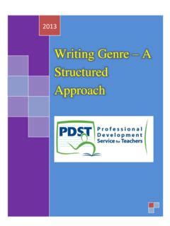 Pdf Writing Genre A Structured Approach Pdst Writing Genres For Middle School - Writing Genres For Middle School