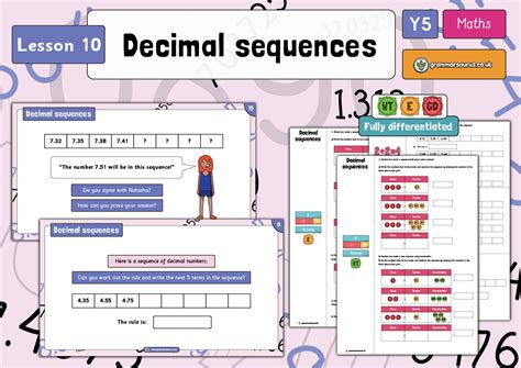 Pdf Year 5 Decimal Sequences Reasoning And Problem Number Sequences Year 5 - Number Sequences Year 5