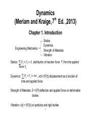 Download Pdf Dynamics Meriam And Kraige Ed 2013 