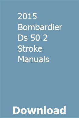 Download Pdf Ebook Bombardier Ds 50 Manual 
