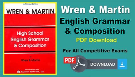 Read Online Pdf File Free Download Of Key To Wren And Martin High School English Grammar And Composition 
