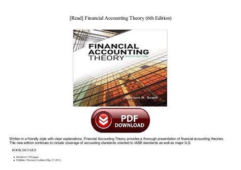 Download Pdf Financial Accounting Theory 6Th Edition Solution Manual 