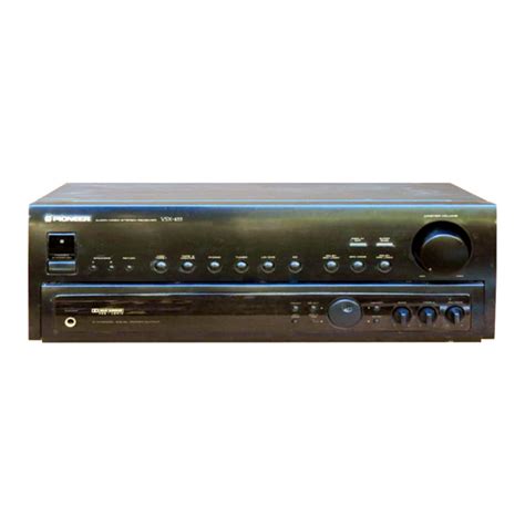 Read Online Pdf Manual Pioneer Vsx 455 User Guide 