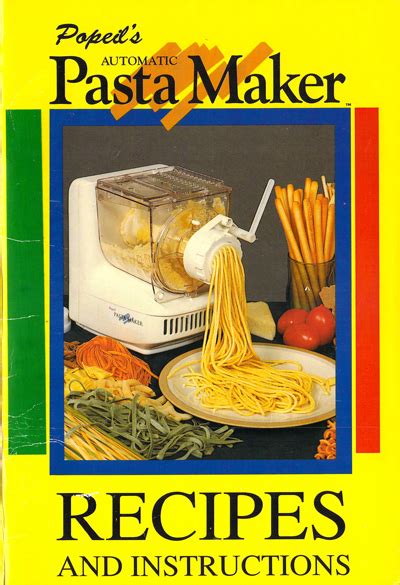 Download Pdf Manual Popeil Pasta Machine 