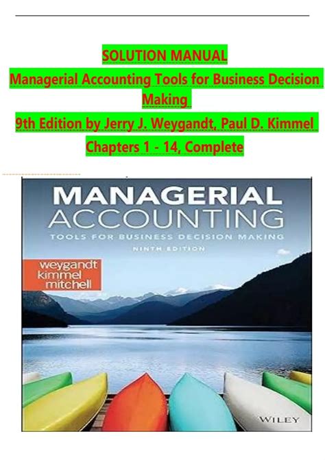 Download Pdf Mcgraw Managerial Accounting 9Th Edition Solution Manual 