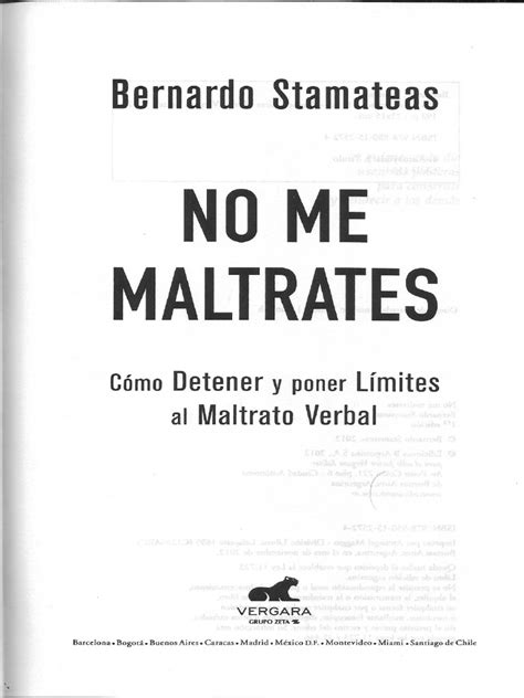 Full Download Pdf No Me Maltrates Bernardo Stamateas 