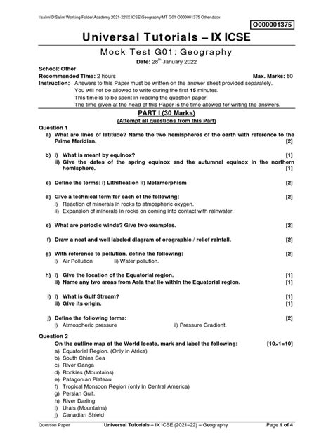 Full Download Pdf Pdf Ix X Icse Pros 2012 14 Universal Tutorials 