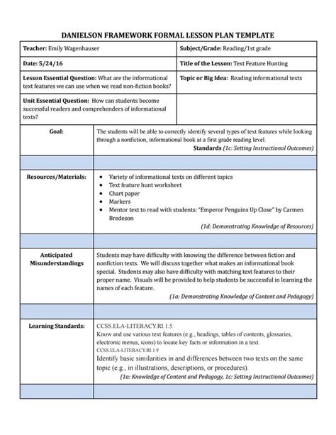 Download Pdf Sample Music Lesson Plans Using Danielson Ebooks Net 