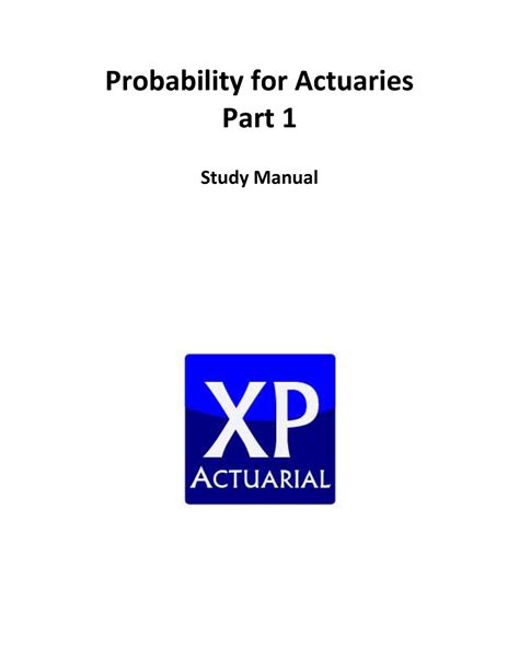 Full Download Pdf Study Guide And Solutions Manual For Exam P Of The Society Of Actuaries Book By Stipes Pub Llc 