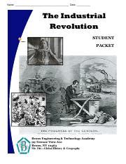 Read Online Pdf The Industrial Revolution Student Packet 