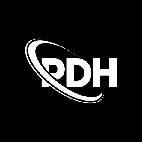 Pdh  Pdh Letter Logo Design On White Background Pdh - Pdh