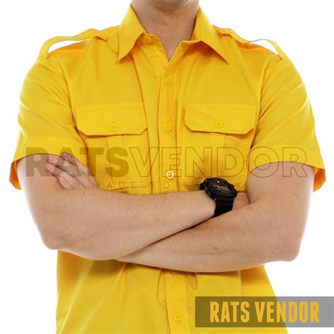 Pdh Warna Kuning  Kemeja Lapangan Outdoor Gunung Pdl Rats Vendor Lengan - Pdh Warna Kuning