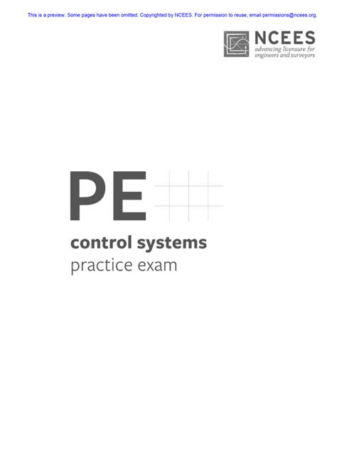 pe exam control systems sample questions