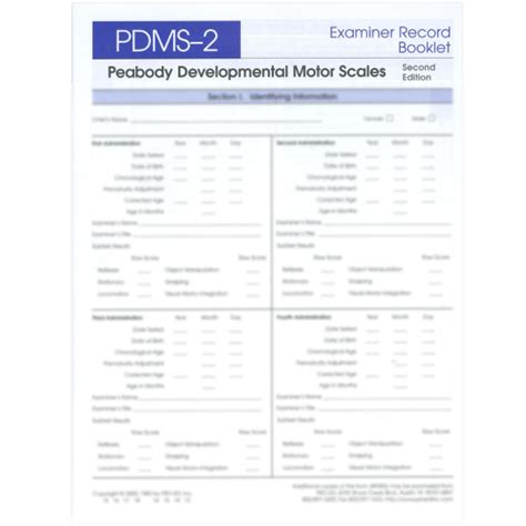 Download Peabody Developmental Motor Scale Appendix 