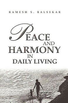 Read Peace And Harmony In Daily Living Pdf By Ramesh S 