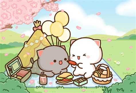 Cute Mochi Cats 💛, Cute Wallpapers