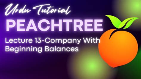 peachtree tutorials in urdu