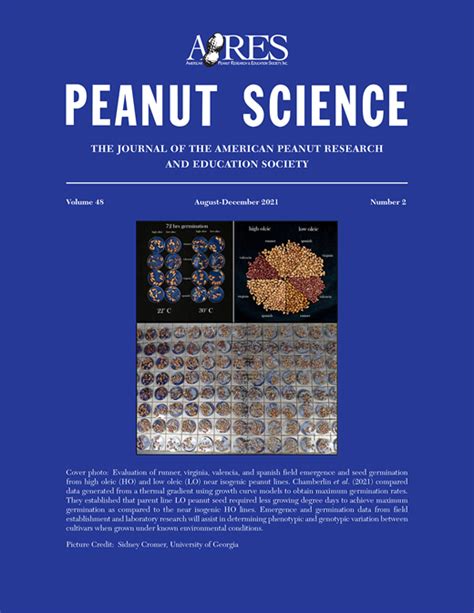 Peanut Science Issue Issue 2 48 Peanut Science Peanut Science - Peanut Science