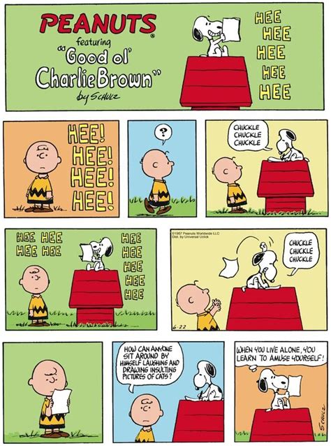 Peanuts Comic Strip For Today