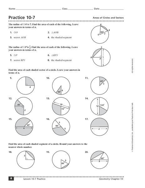 pearson 10th grade geometry answers