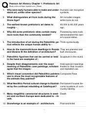 Pearson Art History Answer Key
