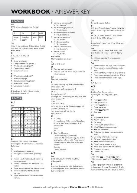 Pearson Education Inc Answer Key
