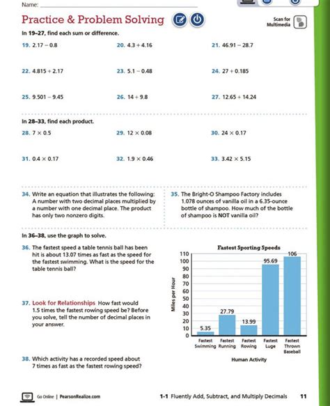 Pearson Education Topic 14 6th Grade