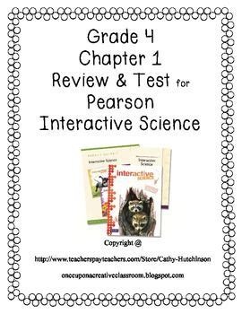 Pearson Interactive Science Chapter Test Grade 5
