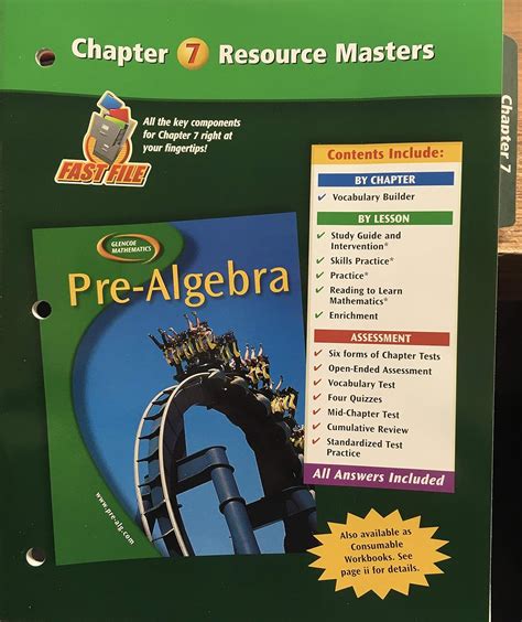 Pearson Pre Algebra Chapter 7 Test Answers