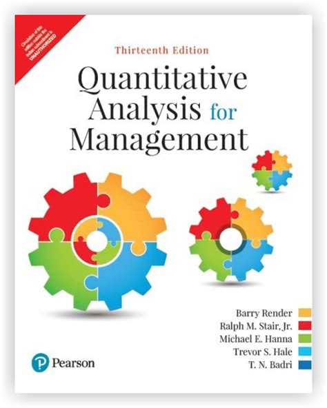 pearson quantitative analysis for management