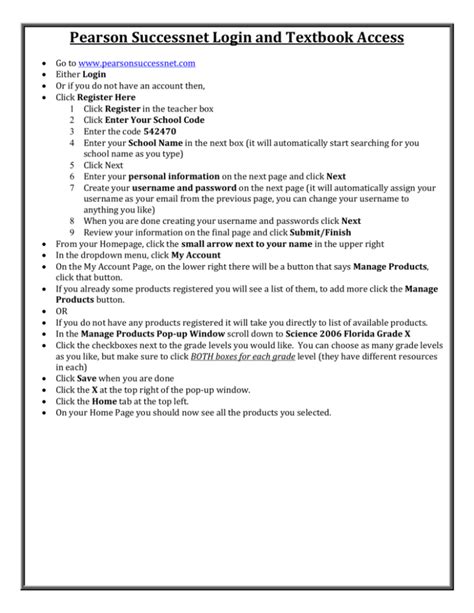 Pearson Success Net Study Guide Answers