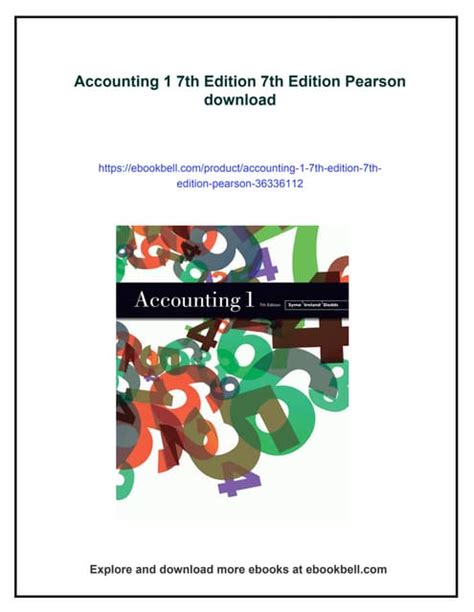 Download Pearson Accounting 1 7Th Edition Answer 