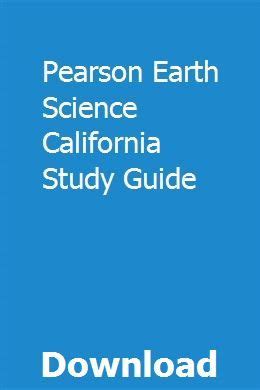 Download Pearson Earth Science California Study Guide 