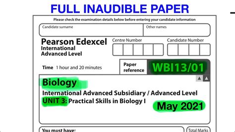 Download Pearson Edexcel Biology Alternative To Practical Papers 