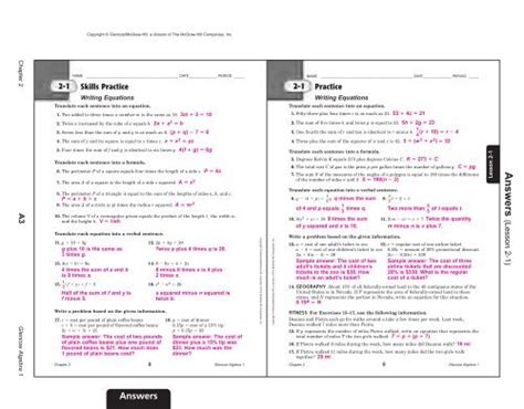Read Pearson Education Algebra 1 Workbook Answer Key 
