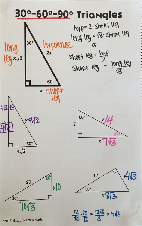 Read Pearson Education Geometry Special Right Triangles Answers 