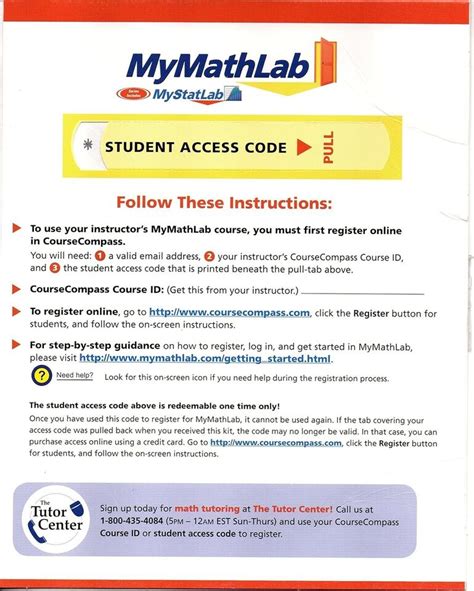 Read Pearson Mymathlab Trial Access Code 