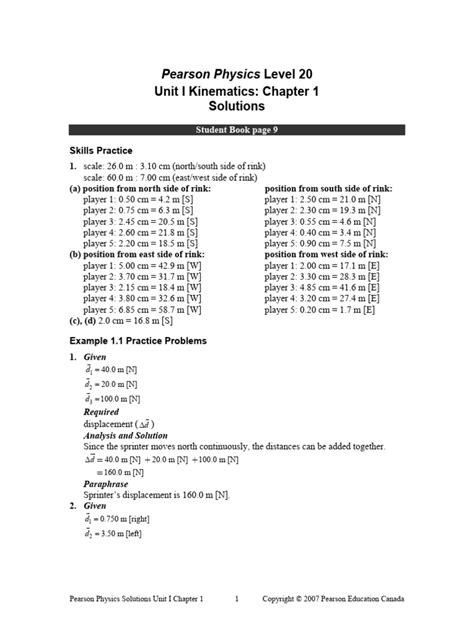 Full Download Pearson Physics 20 Textbook Answers 