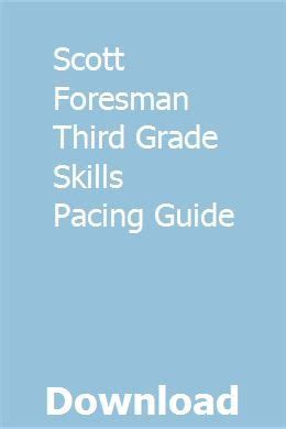 Read Online Pearson Scott Foresman Third Grade Pacing Guide 