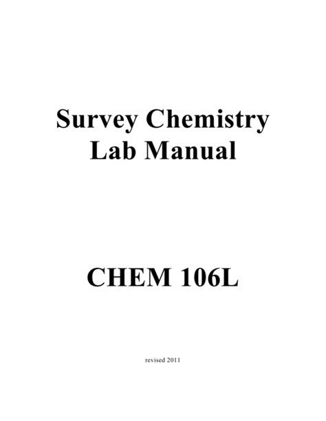 Full Download Pearson Survey Of Chemistry Lab Manual Answers 