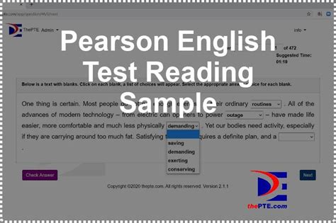 Read Online Pearson Test Of English Academic Sample Paper 