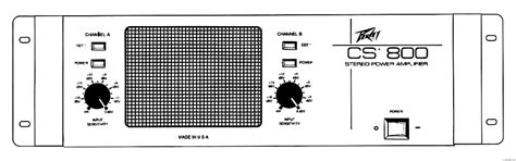 Read Peavey Cs800 User Guide 