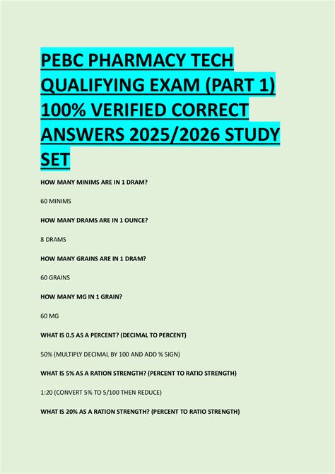 Pebc Qualifying Exam Study