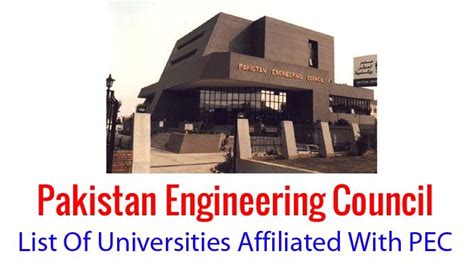Pec Recognized Engineering Universities In Pakistan 2018
