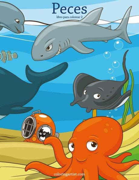 peces libro para colorear 2 volume 2