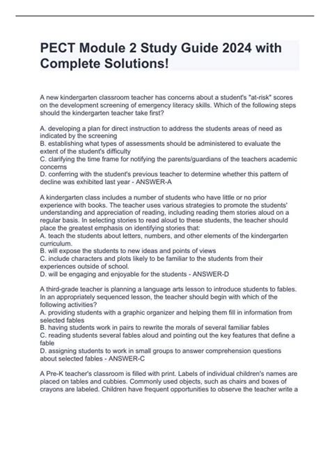 Read Online Pect Module 2 Study Guide 
