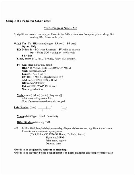 pediatric physical therapy soap note