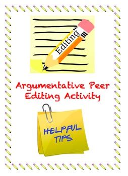 Read Peer Editing For Argumentative Paper 